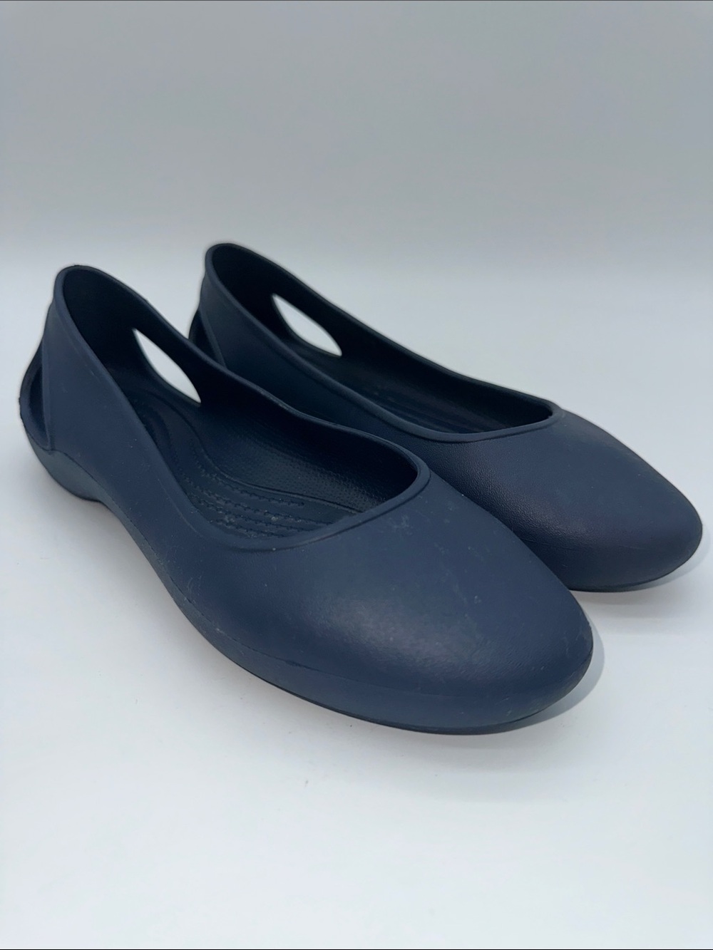 CROCS Women's Navy Slip-On Ballet Flats